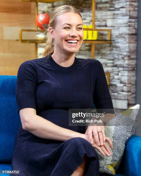 Actress Yvonne Strahovski visits 'The IMDb Show' on June 12, 2018 in Studio City, California. This episode of 'The IMDb Show' airs on June 21, 2018.