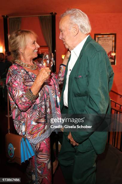 Diana Koerner and Heinz Baumann, Soko 5113, colleague of her former husband Werner Kreindl during the 'Mirandolina' premiere at Komoedie Bayerischer...