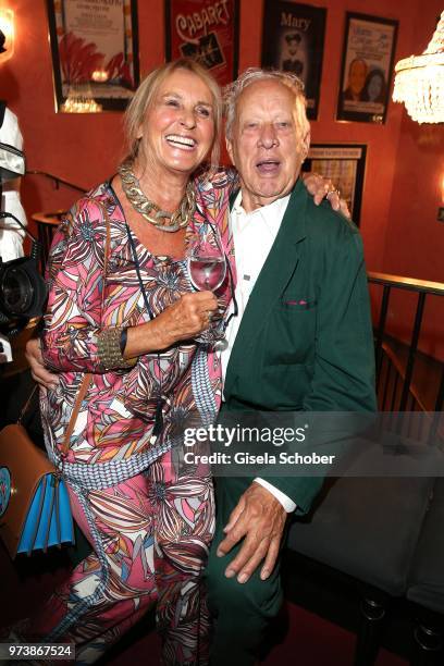 Diana Koerner and Heinz Baumann, Soko 5113, colleague of her former husband Werner Kreindl during the 'Mirandolina' premiere at Komoedie Bayerischer...