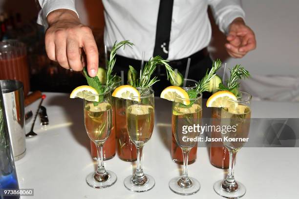 Cocktails on display at the Cadillac Welcome Luncheon At ABFF: Black Hollywood Now at The Temple House on June 13, 2018 in Miami Beach, Florida.