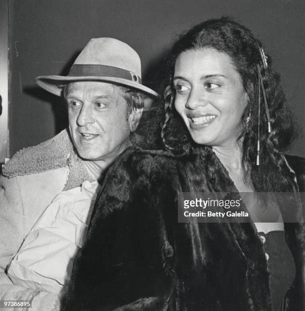 Robert DeNiro Sr. And Diahnne Abbott attend the screening of "Raging Bull" on November 13, 1980 at the Sutton Theater in New York City.