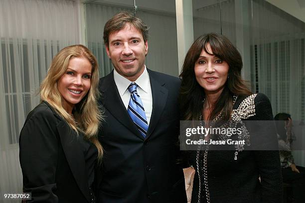 Heather Fisher, Garth Fisher and Anastasia Soare attend the Anastasia Beverly Hills Lights Camera Fashion Pre-Oscar Party at Anastasia Beverly Hills...