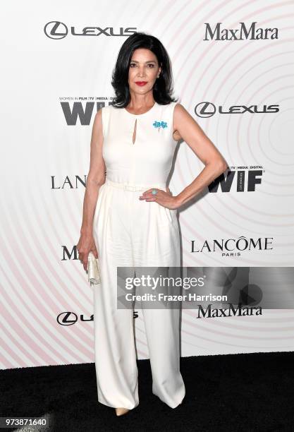 Shohreh Aghdashloo attends the Women In Film 2018 Crystal + Lucy Awards presented by Max Mara, Lancôme and Lexus at The Beverly Hilton Hotel on June...