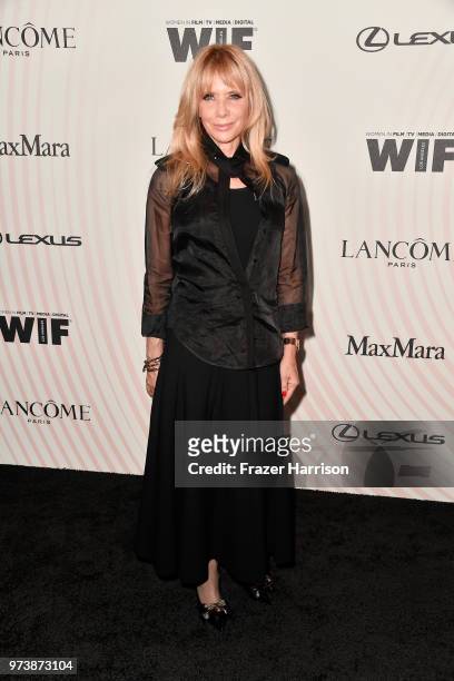 Rosanna Arquette attends the Women In Film 2018 Crystal + Lucy Awards presented by Max Mara, Lancôme and Lexus at The Beverly Hilton Hotel on June...