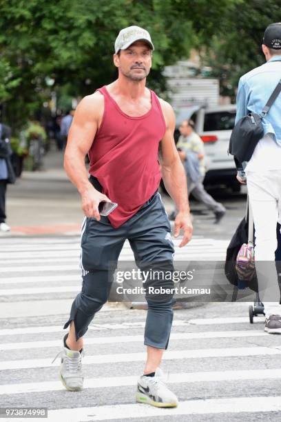 Frank Grillo seen out and about in Manhattan on June 13, 2018 in New York City.
