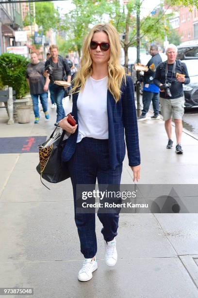 Annabelle Wallis seen out and about in Manhattan on June 13, 2018 in New York City.