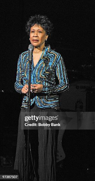 Bettye LaVette performs during The Music Of The Who at Carnegie Hall on March 2, 2010 in New York City.