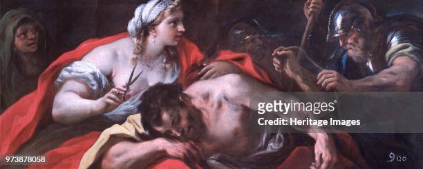 Samson and Delilah', 17th century. Painting in Apsley House, London, from the Spanish Royal Collection, captured by the Duke of Wellington at Vitoria...