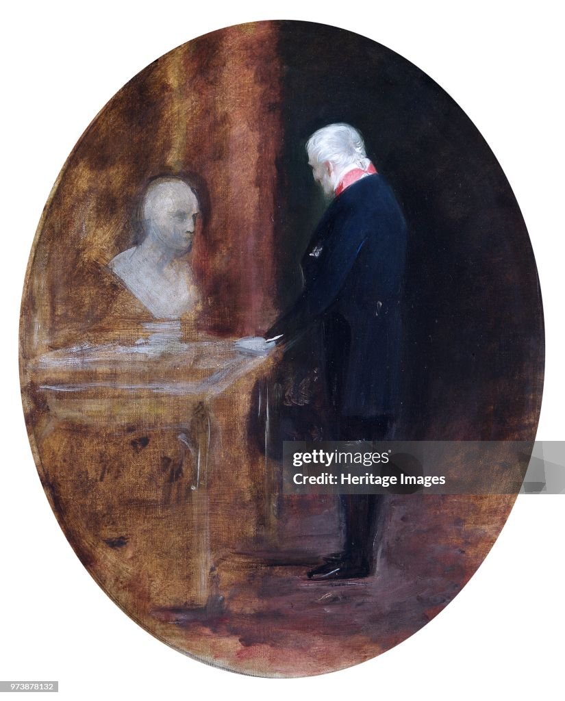 The Duke Of Wellington Looking At Bust Of Napoleon,