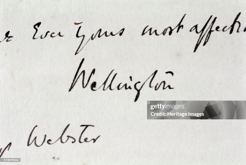 Signature Wrongly Attributed To The Duke Of Wellington