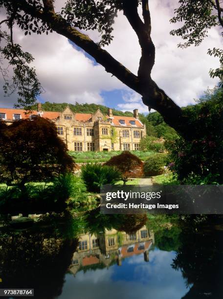 Mount Grace Priory, Northallerton, North Yorkshire, circa 2000-circa 2017. View of the manor house at Mount Grace Priory from the north-west with the...