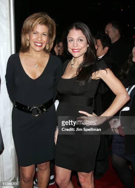 Personalities Hoda Kotb and Bethenny Frankel attends the premiere of "Brooklyn's Finest" at AMC Loews Lincoln Square 13 theater on March 2, 2010 in...