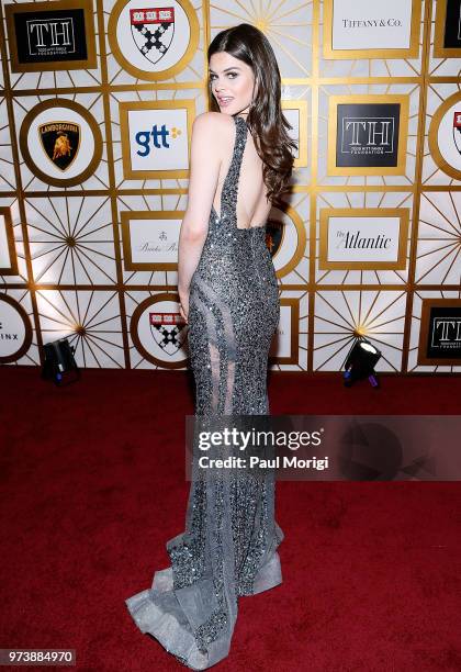 Actress Caroline Day attends the Harvard Business School Club's 3rd Annual Leadership Gala Dinner at the Four Seasons Hotel on June 13, 2018 in...