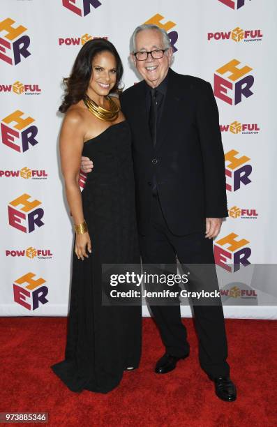 Soledad O'Brien and Keith Reinhard attend the PowHERful Benefit Gala on June 13, 2018 at Tribeca Rooftop in New York City.