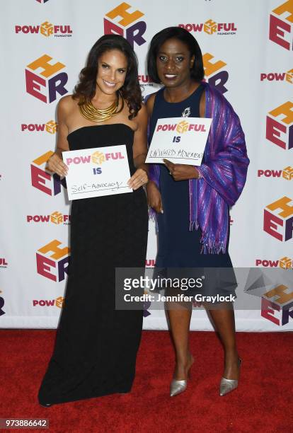 Soledad O'Brien and PowHERful boardmember Dr. Patsy McNeal attends the PowHERful Benefit Gala on June 13, 2018 at Tribeca Rooftop in New York City.