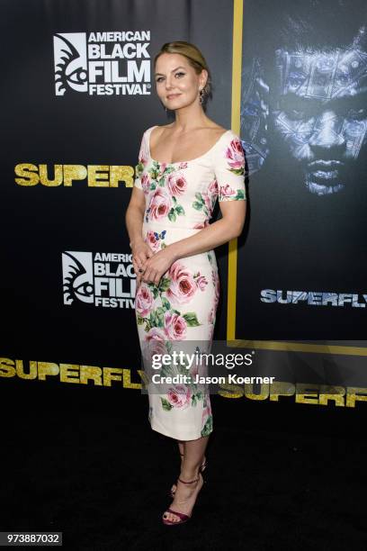 Jennifer Morrison attends the opening night screening of "Superfly" at the FIllmore Miami Beach during the 22nd Annual American Black Film Festival...