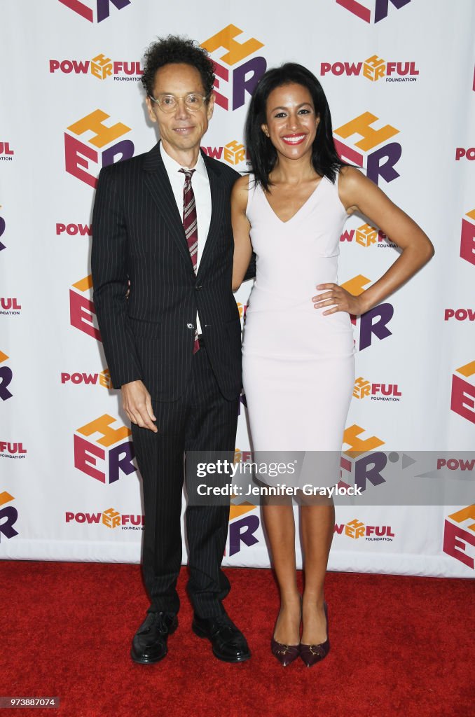 Malcolm Gladwell and Kate Taylor Moore attend the PowHERful Benefit