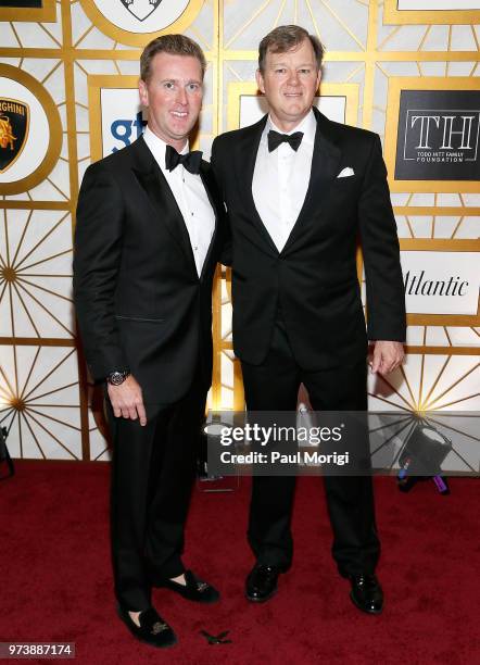 Tripp Donnelly and Frank Saul attend the Harvard Business School Club's 3rd Annual Leadership Gala Dinner at the Four Seasons Hotel on June 13, 2018...