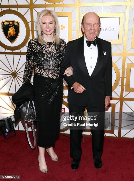 Secretary of Commerce Wilbur Ross and Hilary Geary Ross attend the Harvard Business School Club's 3rd Annual Leadership Gala Dinner at the Four...