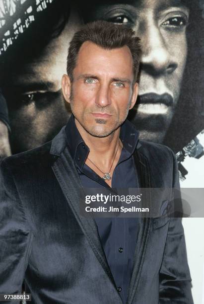 Actor Wass Stevens attends the premiere of "Brooklyn's Finest" at AMC Loews Lincoln Square 13 theater on March 2, 2010 in New York City.