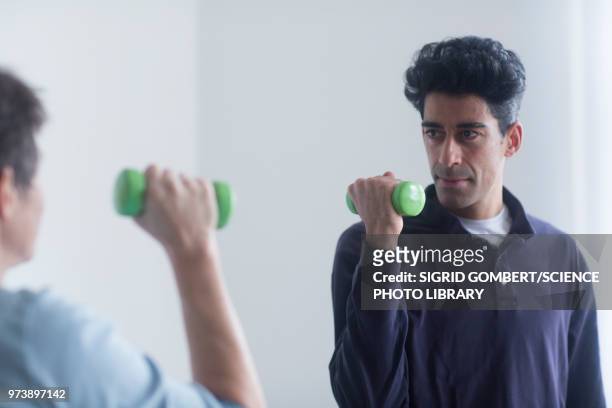 physiotherapy session - sigrid gombert stock-fotos und bilder