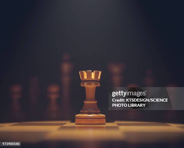 chess rook on board - rook - fotografias e filmes do acervo