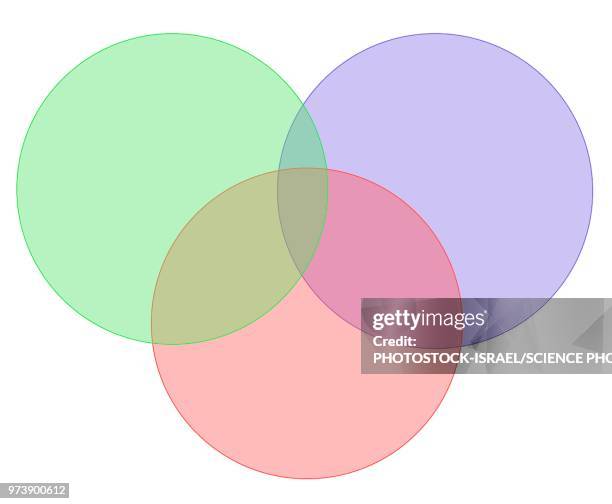 venn diagram - venn diagram stock illustrations