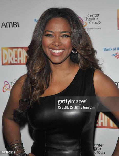 Actress Kenya Moore attends the "Dreamgirls" Opening Night at Ahmanson Theatre on March 2, 2010 in Los Angeles, California.