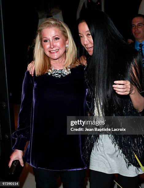 Kathy Hilton and Vera Wang are seen in West Hollywood at on March 2, 2010 in Los Angeles, California.