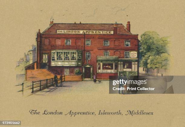 'The London Apprentice, Isleworth, Middlesex', 1939. From Old Inns - Second Series of 40. [W. D. & H. O. Wills, 1939] Artist Unknown.