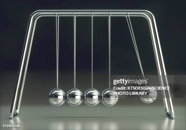 newton's cradle - newtons cradle stockfoto's en -beelden