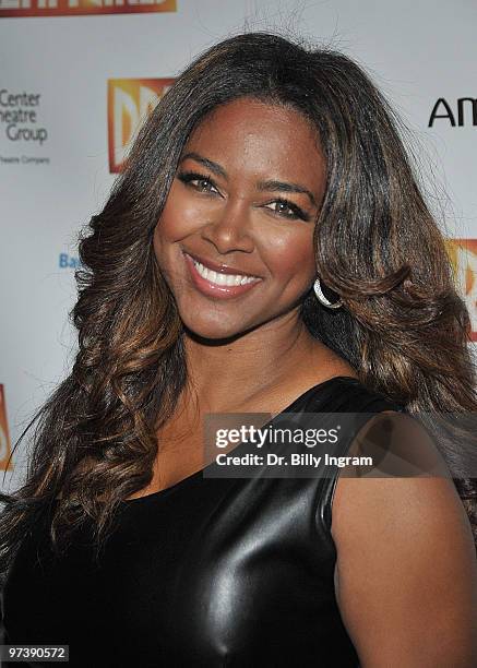 Actress Kenya Moore attends the "Dreamgirls" Opening Night at Ahmanson Theatre on March 2, 2010 in Los Angeles, California.