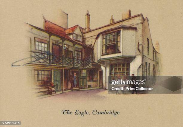 'The Eagle, Cambridge', 1939. From Old Inns - Second Series of 40. [W. D. & H. O. Wills, 1939] Artist Unknown.