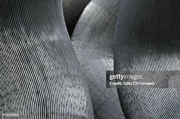 close-up of sculpture by matschinsky-denninghoff, berlin, germany - edelstahl stock-fotos und bilder