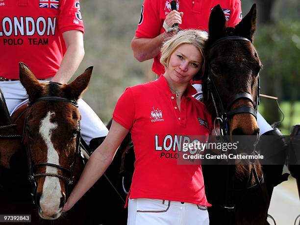 Jodie Kidd attends a launch photocall for Polo In The Park on March 3, 2010 in London, England. The event takes place on June 4.