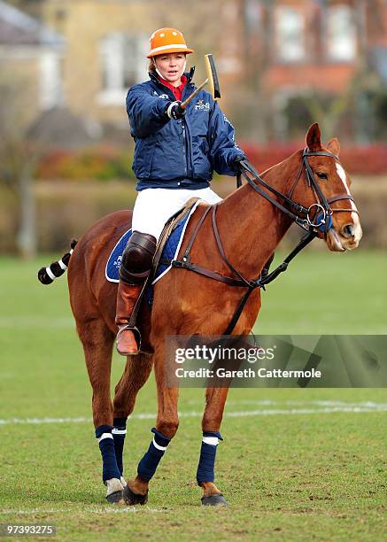 Jodie Kidd attends a launch photocall for Polo In The Park on March 3, 2010 in London, England. The event takes place on June 4.