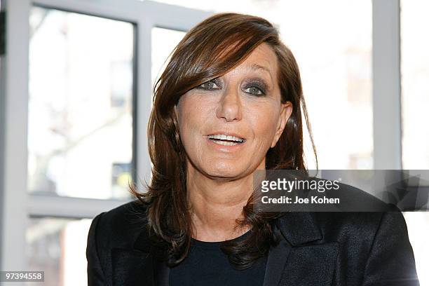 Designer Donna Karan attends DKNY Fall 2010 during Mercedes-Benz Fashion Week at 711 Greenwich Street on February 14, 2010 in New York City.