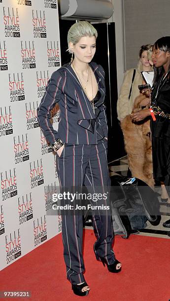 Pixie Geldof attends the ELLE Style Awards at Grand Connaught Rooms on February 22, 2010 in London, England.