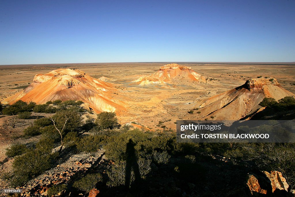 The ochre-hued terrain of The Painted De