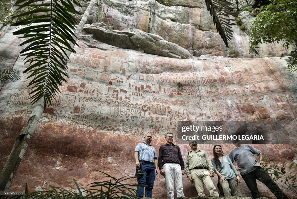 COLOMBIA-PEACE-ARCHAEOLOGY-SERRANIA-LA LINDOSA-ROCK ART