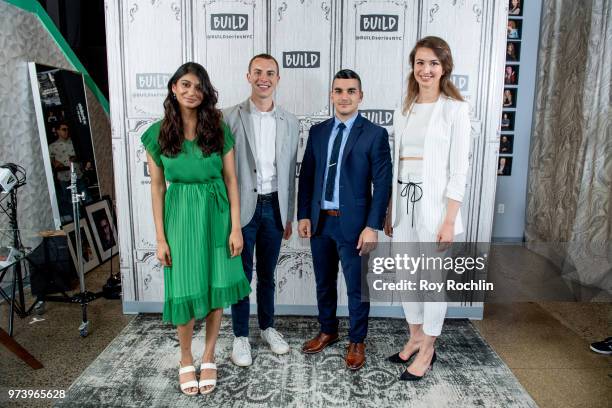 Shilpa Yarlagadda, Ben Conard, Amir Ashour, Bozhanka Vitanova discuss One Young World with the Build Series at Build Studio on June 13, 2018 in New...