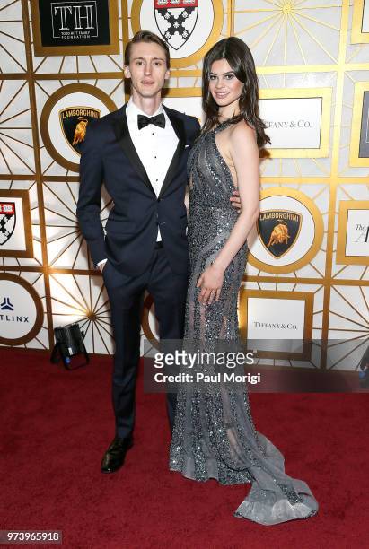Samson Day and actress Caroline Day attend the Harvard Business School Club's 3rd Annual Leadership Gala Dinner at the Four Seasons Hotel on June 13,...