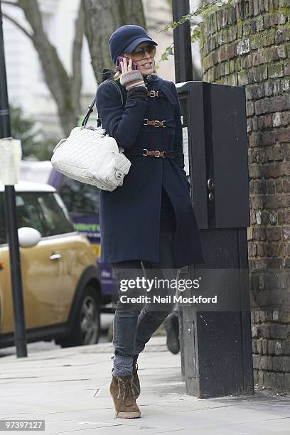 Laura Bailey sighting in Notting Hill on March 3, 2010 in London, England.