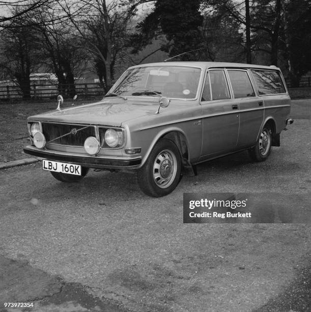 View of the new Volvo 145E estate car, 17th January 1972.