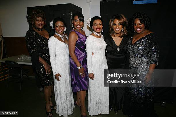 Origional Dreamgirls and their current counterparts Loretta Devine, Adrienne Warren, Sheryl Lee Ralph, Syesha Mercado, Jennifer Holliday and Moya...