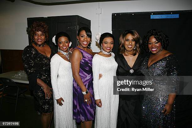 Origional Dreamgirls and their current counterparts Loretta Devine, Adrienne Warren, Sheryl Lee Ralph, Syesha Mercado, Jennifer Holliday and Moya...