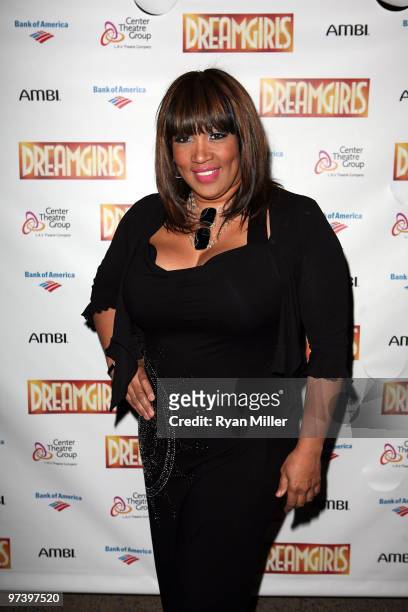 Actress Kym Whitley poses during the arrivals for the opening night performance of "Dreamgirls" at the Center Theatre Group's Ahmanson Theatre on...