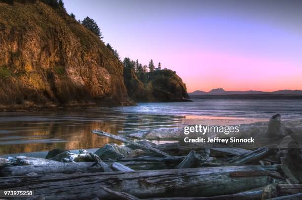 cape disappointment lighthouse - mount disappointment stock pictures, royalty-free photos & images