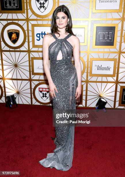 Actress Caroline Day attends the Harvard Business School Club's 3rd Annual Leadership Gala Dinner at the Four Seasons Hotel on June 13, 2018 in...