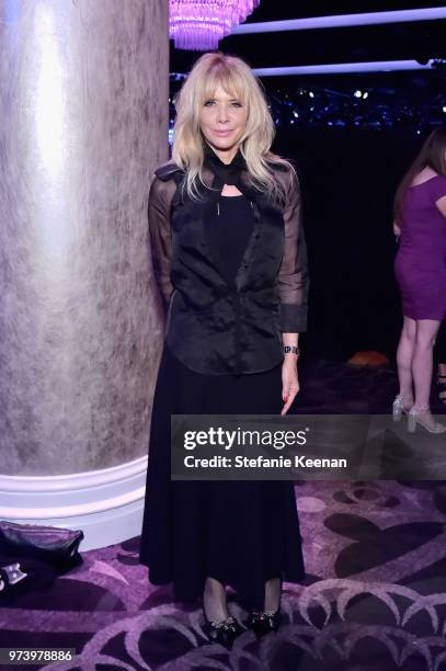 Rosanna Arquette attends the Women In Film 2018 Crystal + Lucy Awards presented by Max Mara, Lancôme and Lexus at The Beverly Hilton Hotel on June...